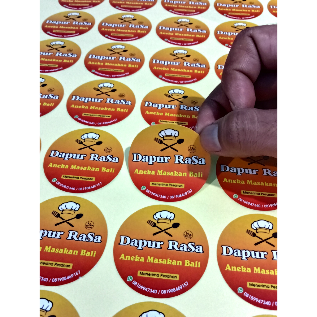 

CETAK STIKER LABEL DIBAWAH MOQ 1-3 LEMBAR