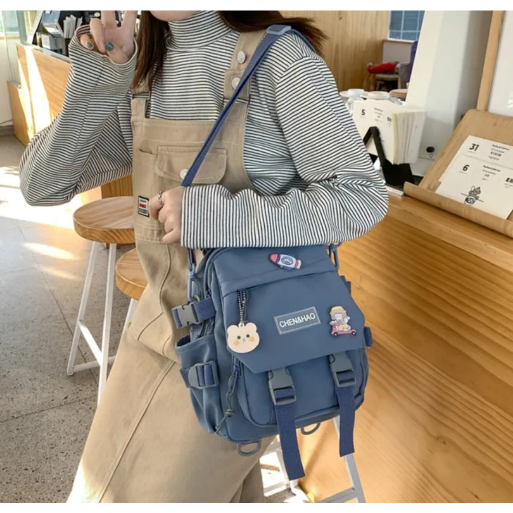 toko agung99 - Tas Ransel Wanita Terbaru 2020 2021 Korea Stylish Keren Murah Import / Selempang Wanita / Tas mini Cewek /