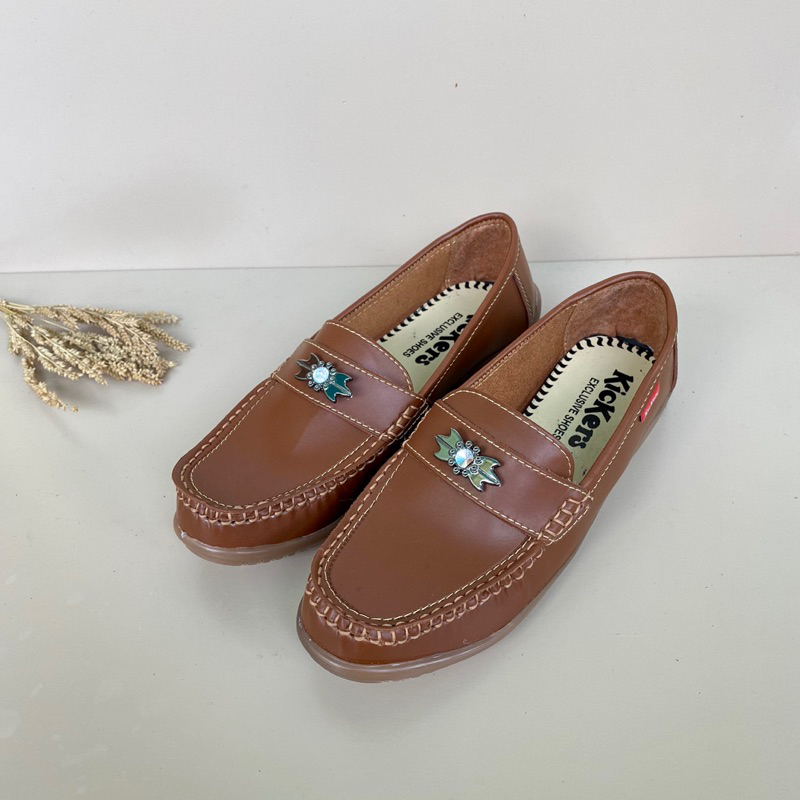 Sepatu Slip On Flat Selop Casual Santai Wanita-Sepatu Wanita Flat Dinas Kerja Sekolah Kuliah Formal