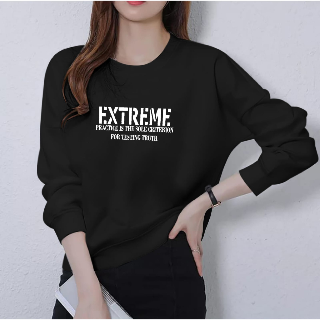 ATASAN TRENDY EXTREME WANITA TERBARU-BAJU DISTRO CEWEK KEREN LENGAN PANJANG MASA KINI DAN TERLARIS