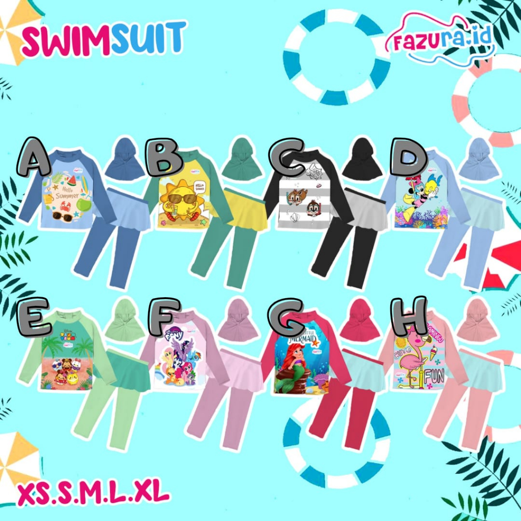 OPEN PO SWIMSUIT/ BAJU RENANG ANAK MURAH/ BAJU RENANG ANAK/SWIMSUIT ANAK/BAJU RENANG ANAK PEREMPUAN/
