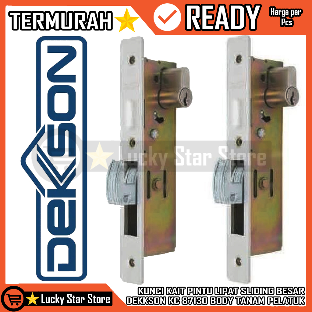 KUNCI PINTU SLIDING ALUMINIUM KAIT HOOK BESAR DEKKSON KC DKS 87130 DEKSON SLEDING SELIDING SLEDENG A