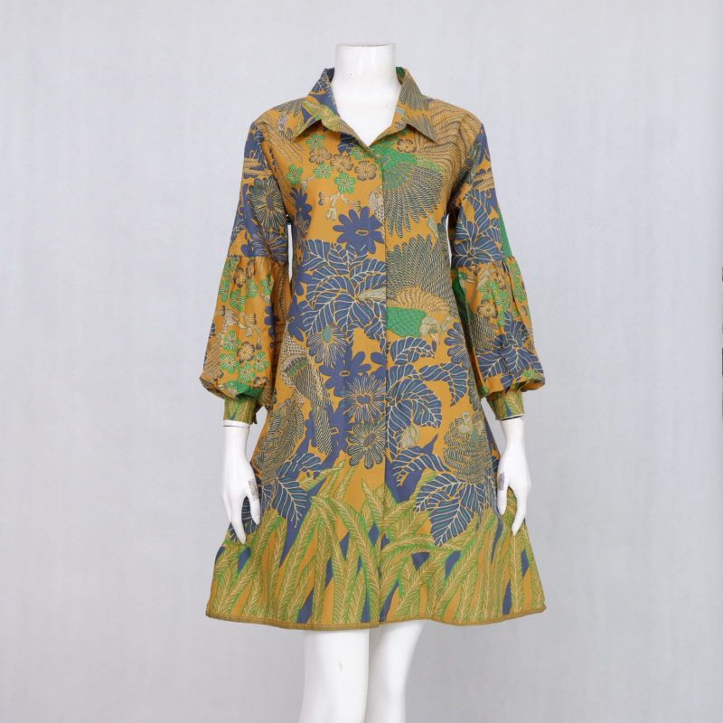 New bestari kunyit tunik batik ori