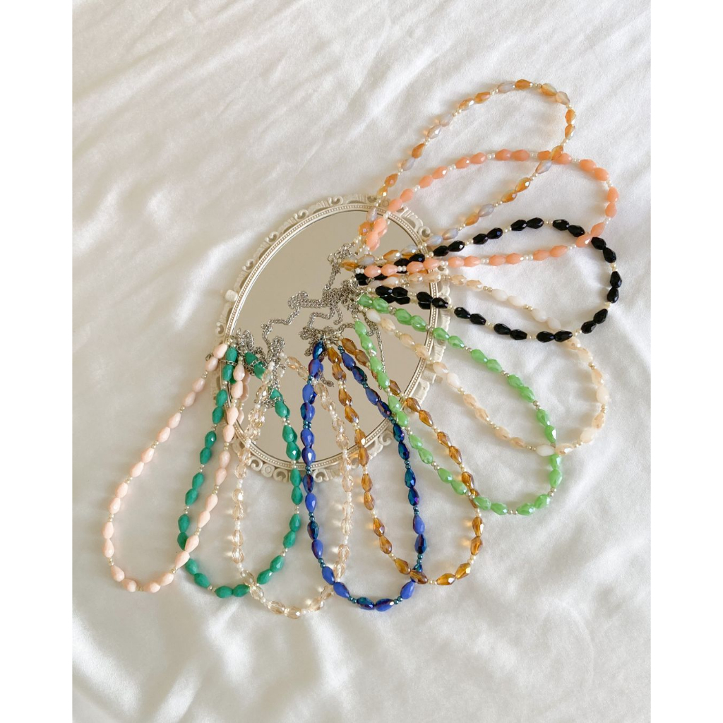 Kalung Manik Lampion Import Korea/ Necklace Etnik Fancy Girl