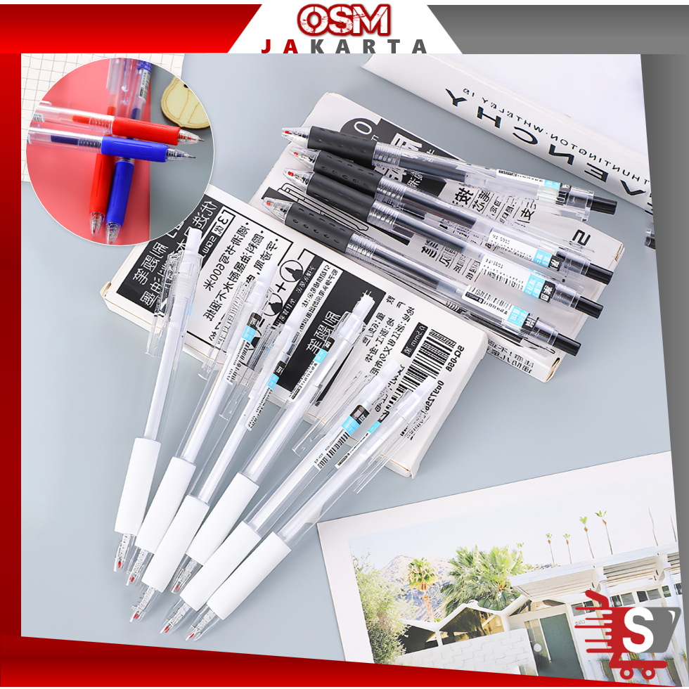 

OSM JKT S5812 Pena Gel Simple / Pena Polos Mechanical Stationary Alat Tulis Sekolah Kantor / Pulpen / Pena Mekanik Cetekan / Bolpoint