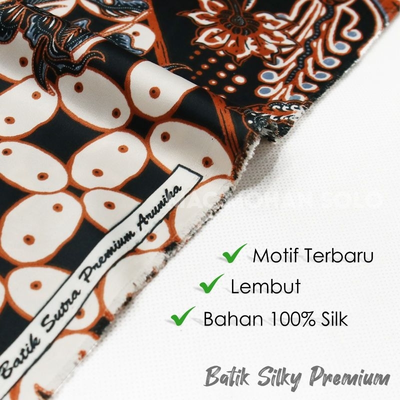 [NEW ARRIVAL] KAIN BATIK SILKY PREMIUM BAHAN BATIK SUTERA SANDWASH SEMI SUTRA DESIGN TERBARU DAN TERMURAH PER 0.5M UNTUK SARIMBITAN KEMEJA TUNIK GAMIS ROK BAWAHAN KEBAYA LAMARAN BY MACMOHAN