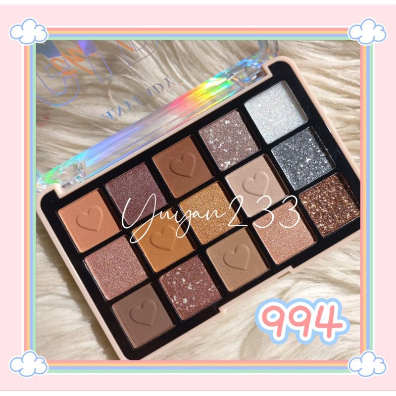 PROMO!!EYESHADOW PALETTE 15 COLORS GIRLS ANYLADY 994