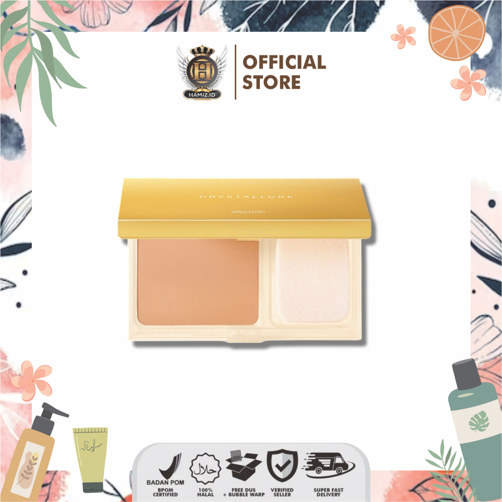 Wardah Crystallure Precious Luminizing Silk Powder Foundation - Bedak 12 gr