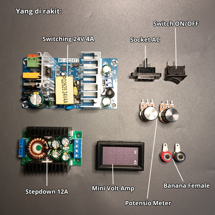 Adjustable Power Supply 24V Bisa Untuk Penghancur Short MBR 12A