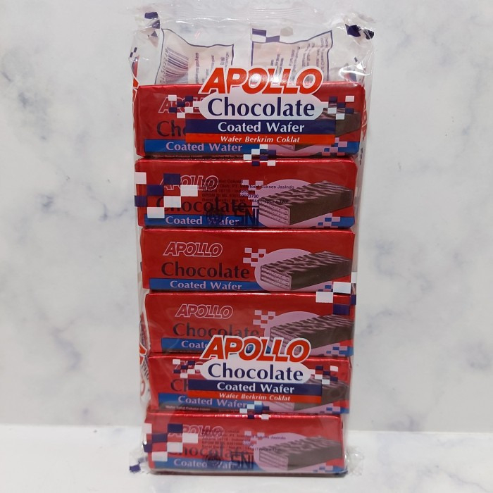 Apollo Chocolate Coated Wafer 1 Pack isi 12