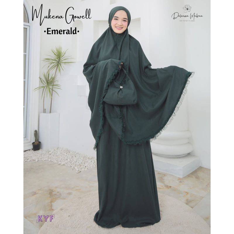 Mukena Dalanova Gowell Emerald