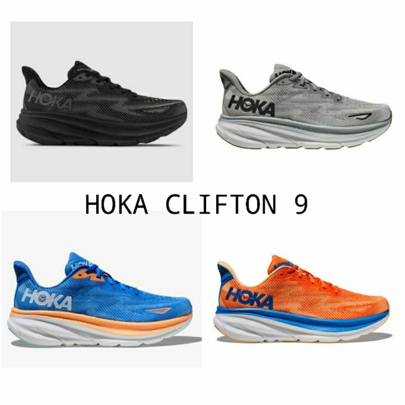 SEPATU RUNNING HOKA CLIFTON 9 MENS SIZE