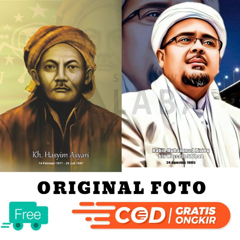 

POSTER KH. HASYIM ASYARI DAN HABIB RIZIEQ