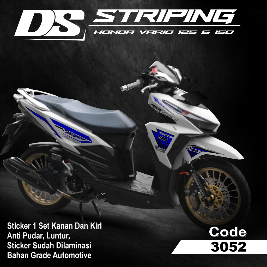 3052 Sticker Striping Motor VARIO 125 & 150 TAHUN 2015-2017 List Variasi Terbaru