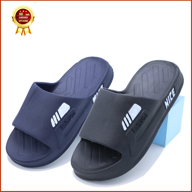 Sandal Selop Pria Slide Pria Casual Slip On Polos Basic Eva Pyhlon Sandal Karet Ringan SlipOn Korean