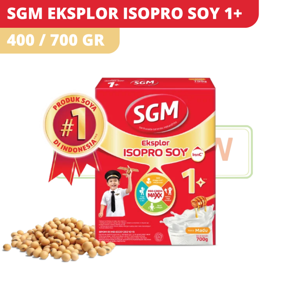 

SGM EKSPLOR ISOPRO SOY 1+ MADU/ VANILA 400gr/700gr