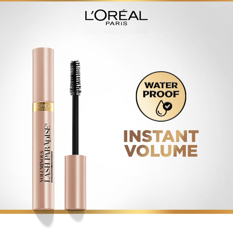 L'Oreal Paris Mascara Waterproof Lash Paradise Black - Mascara