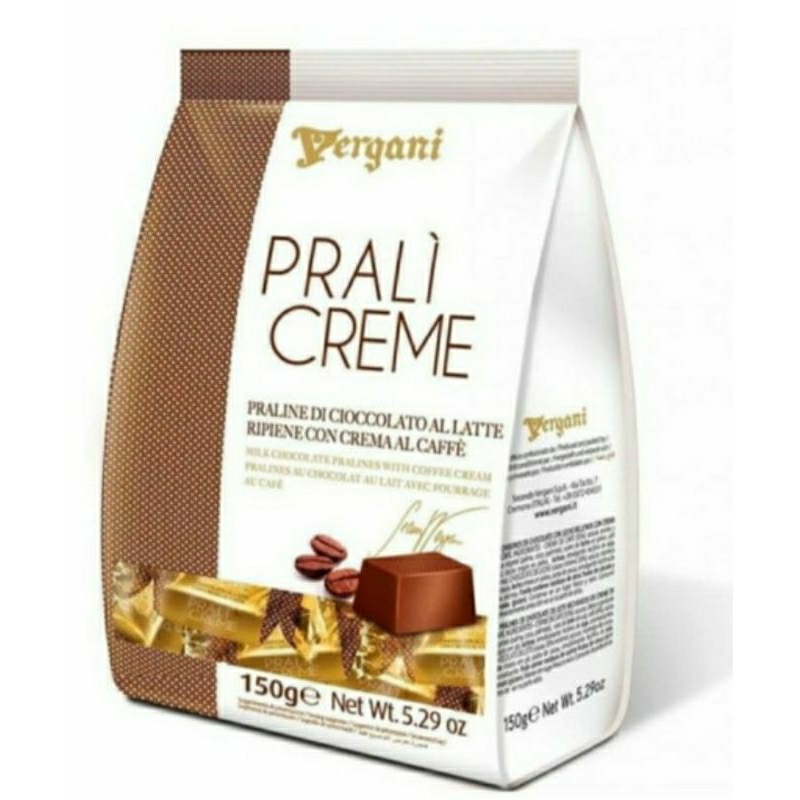 Vergani AL CAFFE prali creme ( chocolate with Coffee) 150gr