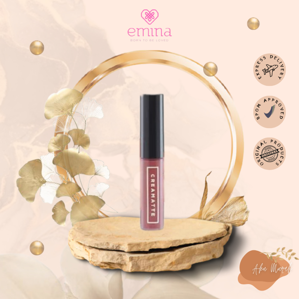 ✨ AKU MURAH ✨ Emina Creamatte 5.5 gr / Matte Lip Cream with Vit E [BPOM]