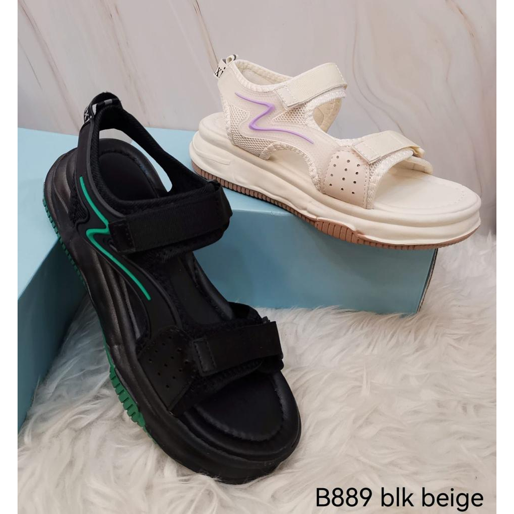 B889 sandal tali wanita kekinian balnani