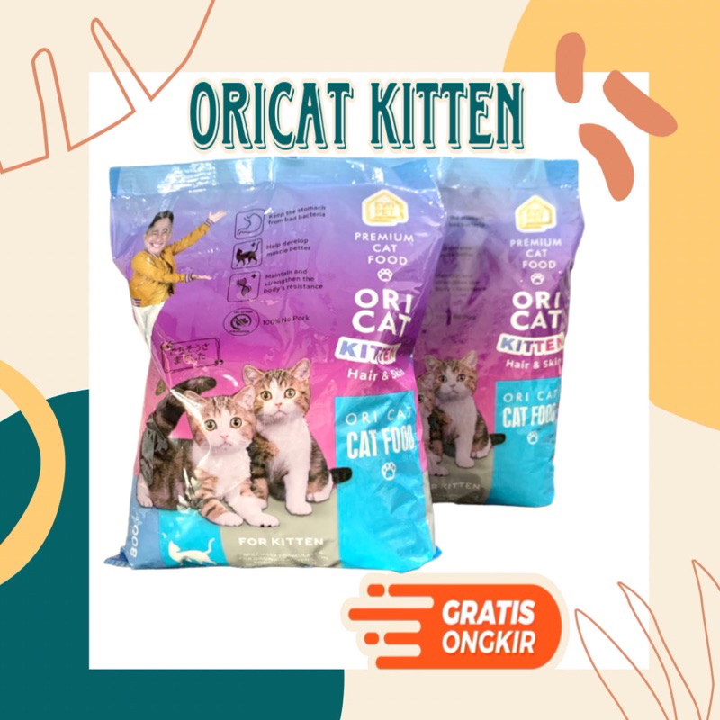 Ori cat kitten 800gr makanan anak kucing oricat ORICAT KITTEN 800GR - Makanan Anak Kucing Kering Ori cat Junior Kitten 800gram