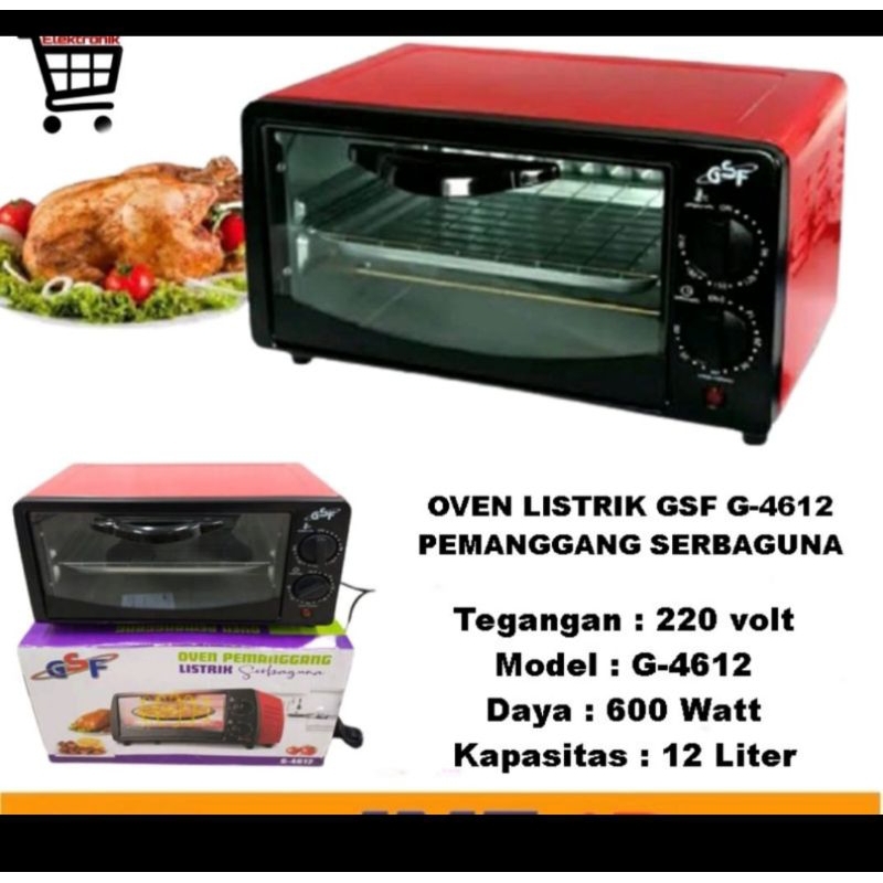 OVEN PEMANGGANG LISTRIK SERBAGUNA GSF 12L