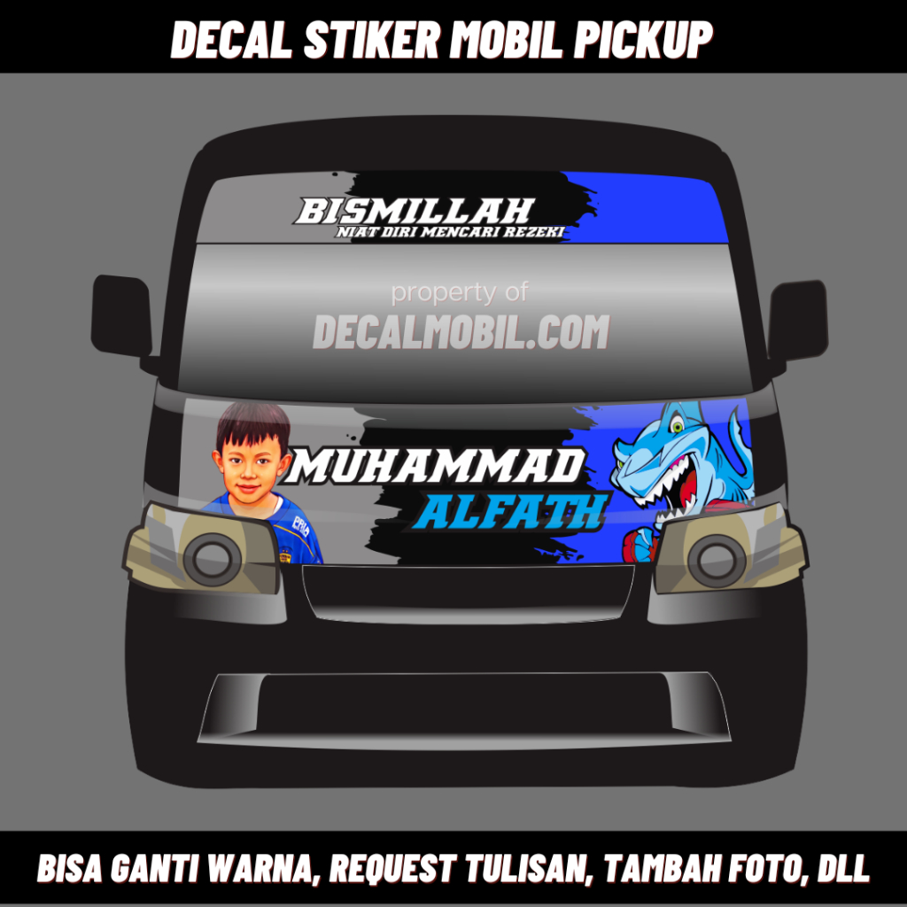 CUSTOM Decal Stiker Mobil Pickup Daihatsu Gran Max