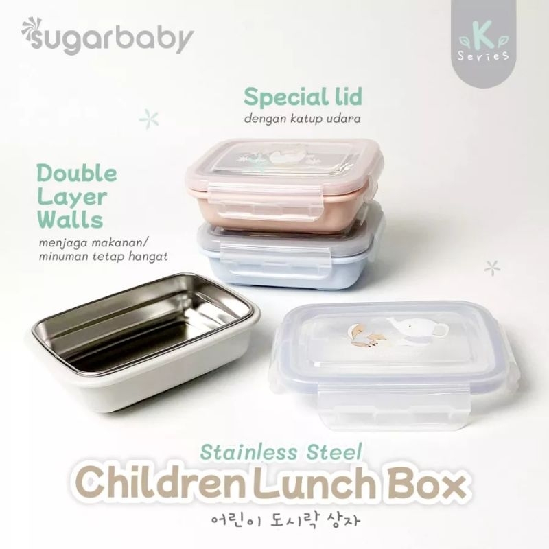 Sigarbaby children lunch box kotak makan stainlis