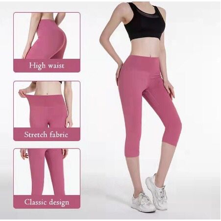 CELANA LEGGING OLAHRAGA 7/8 HIGHWAIST IMPORT / LEGING YOGA RUNNING SEPEDA / LEJING SPORT