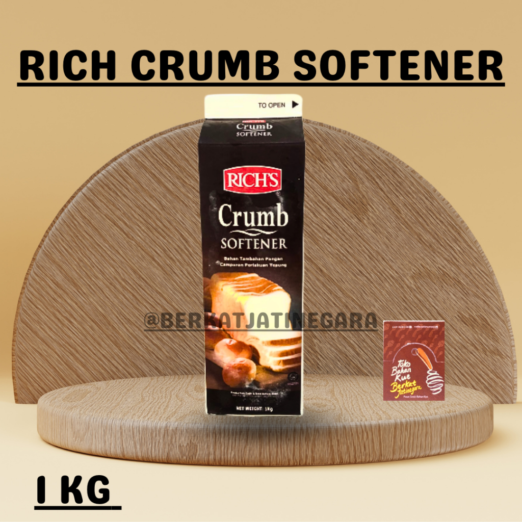 RICH CRUMB SOFTENER KEMASAN 1 KG / SOFTENER  / PELEMBUT KUE DAN ROTI