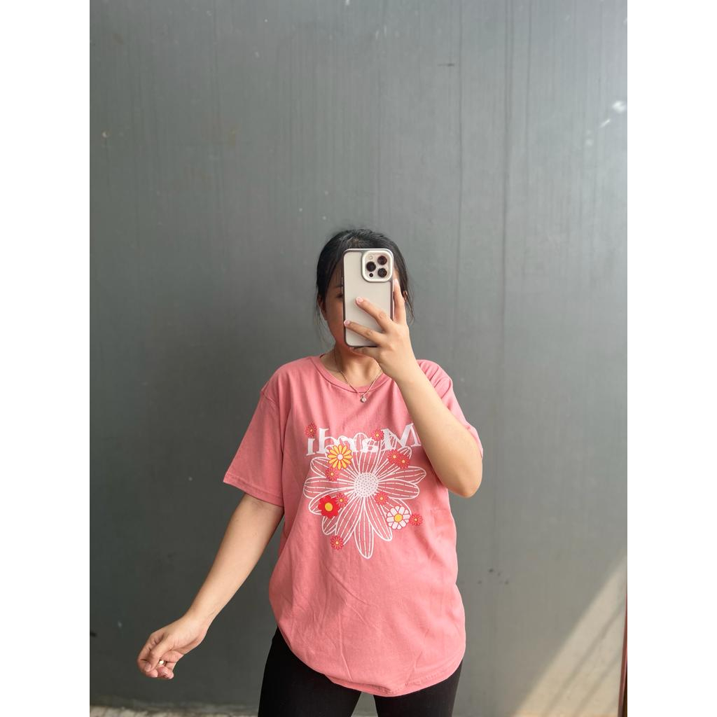 MARDI TSHIRT l BAJU KAOS TUMBLR TEE KAOS WANITA OVERSIZE POLOS COTTON COMBED 30'S KOREA FASHION