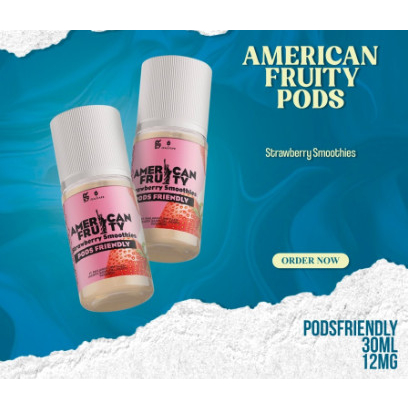 PODS AMERICAN FRUITY STRAWBERRY SMOOTHIES 30ML PODS FRIEDNLY AUTHENTIC