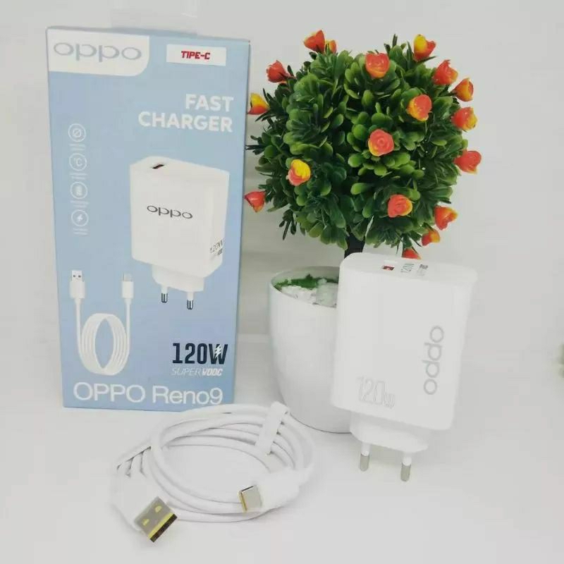 CHARGER OPPO RENO 120W Fast CHARGING 100%ORIGINAL SUPER VOOC FLASH CHARGING MICRO USB TYPE C