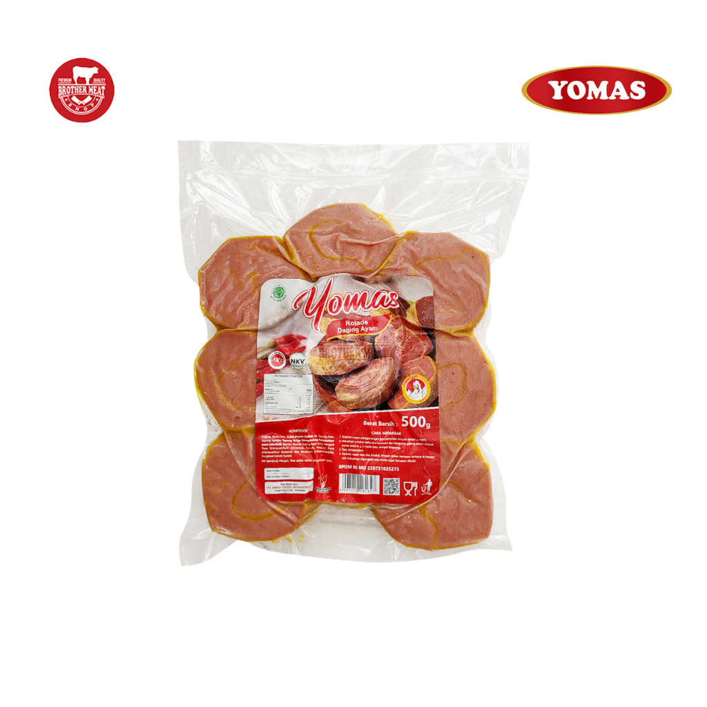 YOMAS Rollade Ayam 500gr, Olahan Daging Ayam Halal