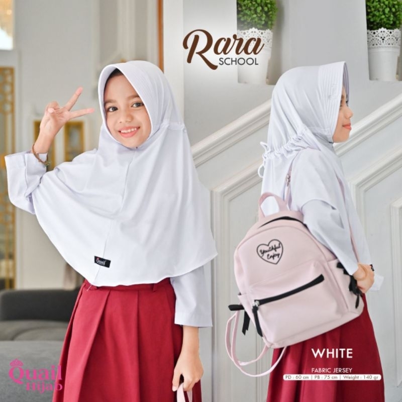 Jilbab anak Rara School ori Quail Hijab / Jilbab sekolah