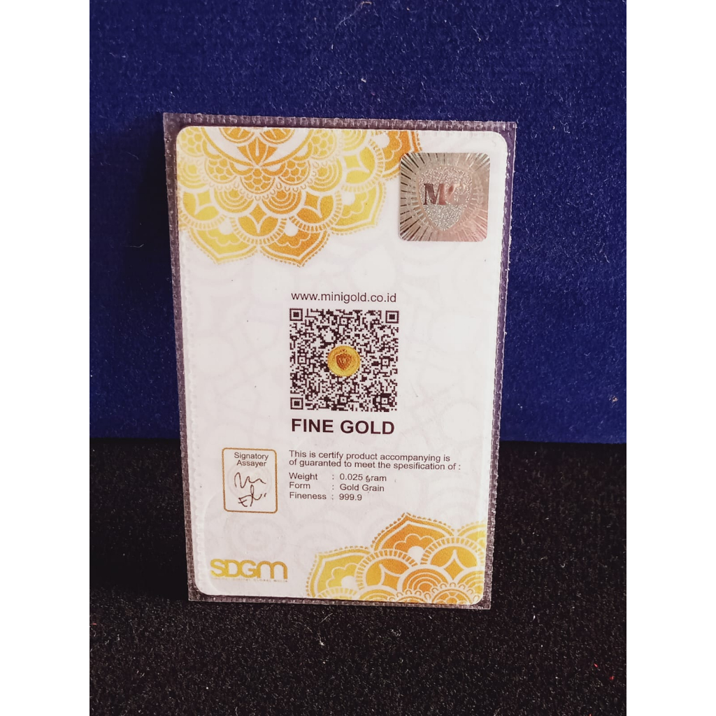 Antam Mini gold 0,025 gram