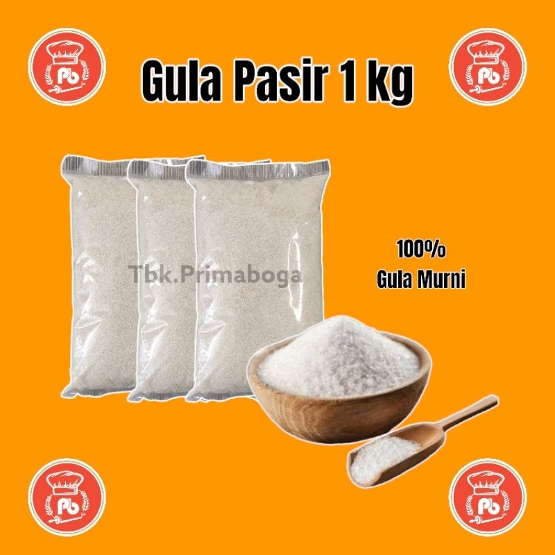 

Gula Pasir 1kg 100% Gula Murni / Gula Tebu