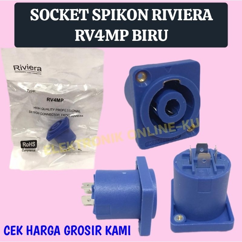 SOCKET SPIKON SPEAKON RIVIERA RV4MP BIRU