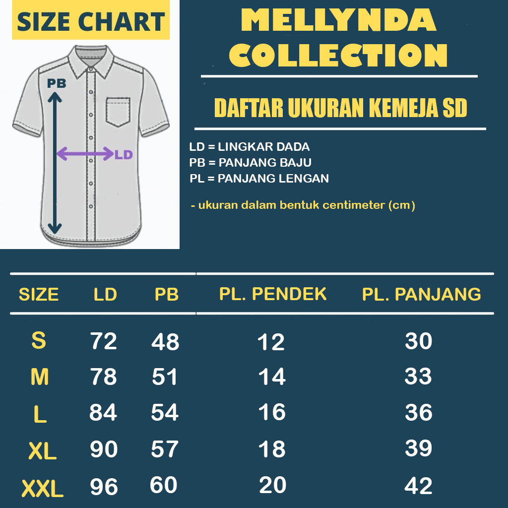 Seragam Sekolah SD Lengan Pendek Panjang