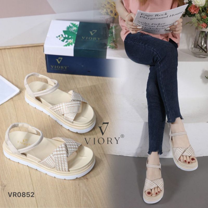 VIORY Sandal Strap Slingback Shoes #VR0852 ORIGINAL