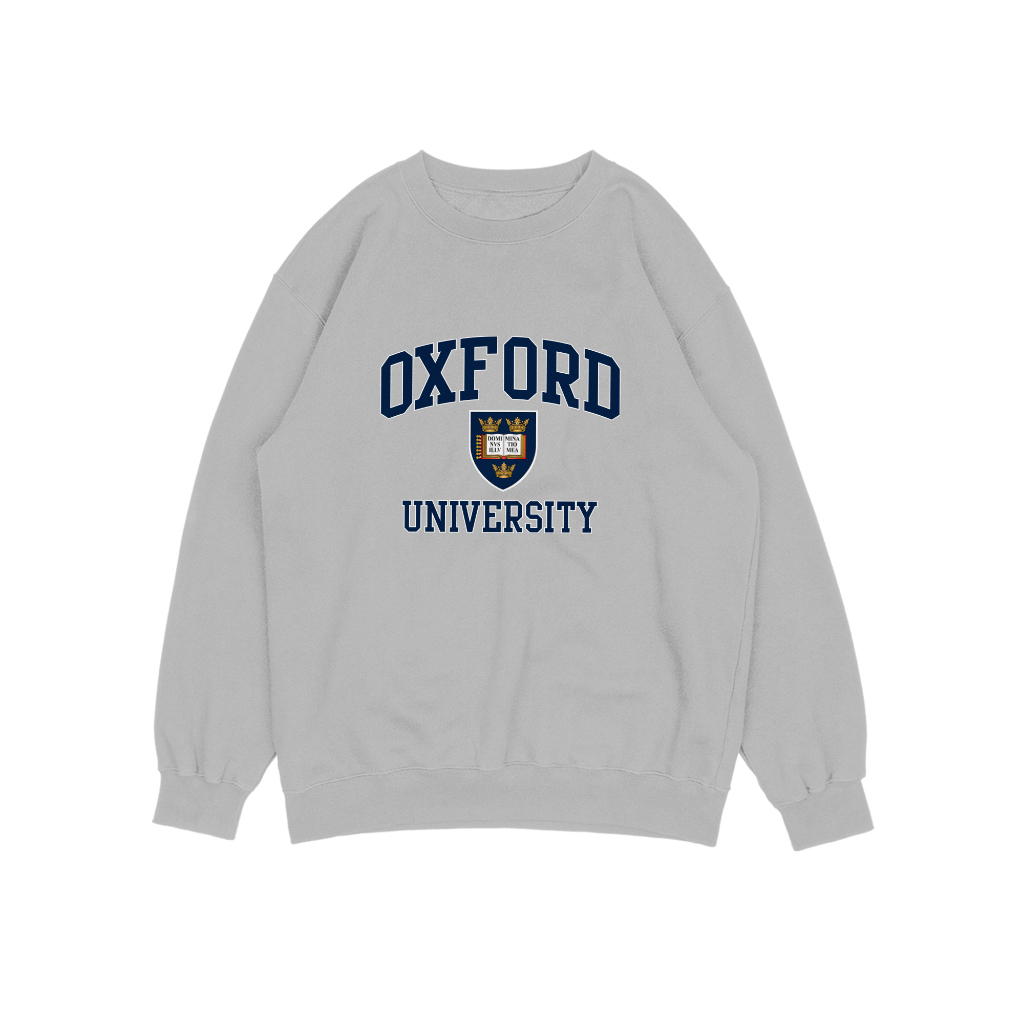 OXFORD SWEATER CREWNECK PRIA WANITA Size M-XXL
