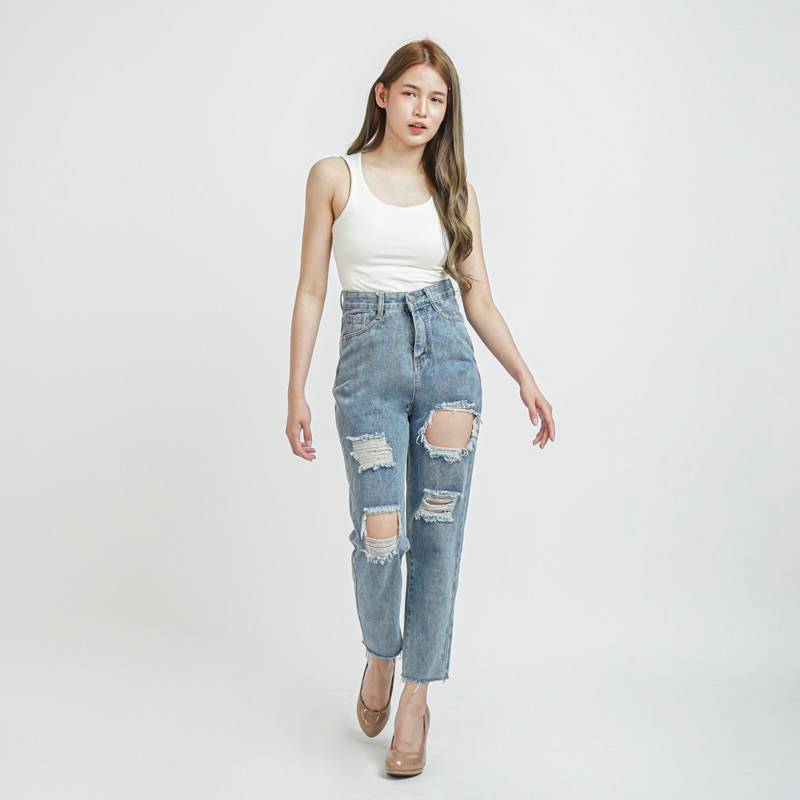 [LUXE.DLABEL] - E46 Jeans | Celana panjang Highwaist wanita Jeans import premium Jeans wanita polos ripped jeans High waist jeans wanita bkk Skinny Jeans High waist Baggy jeans Wideleg Jeans Kulot jeans Boyfriend jeans Wanita Kargo Jeans