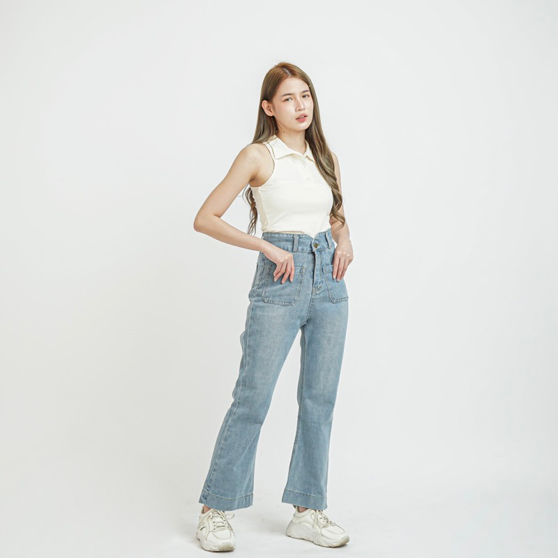 [LUXE.DLABEL] - E52 Jeans | Celana panjang Highwaist wanita Jeans import premium Jeans wanita polos ripped jeans High waist jeans wanita bkk Skinny Jeans High waist Baggy jeans Wideleg Jeans Kulot jeans Boyfriend jeans Wanita Kargo Jeans