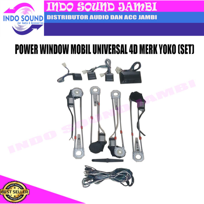 POWER WINDOW MOBIL UNIVERSAL 4D MERK YOKO (SET)