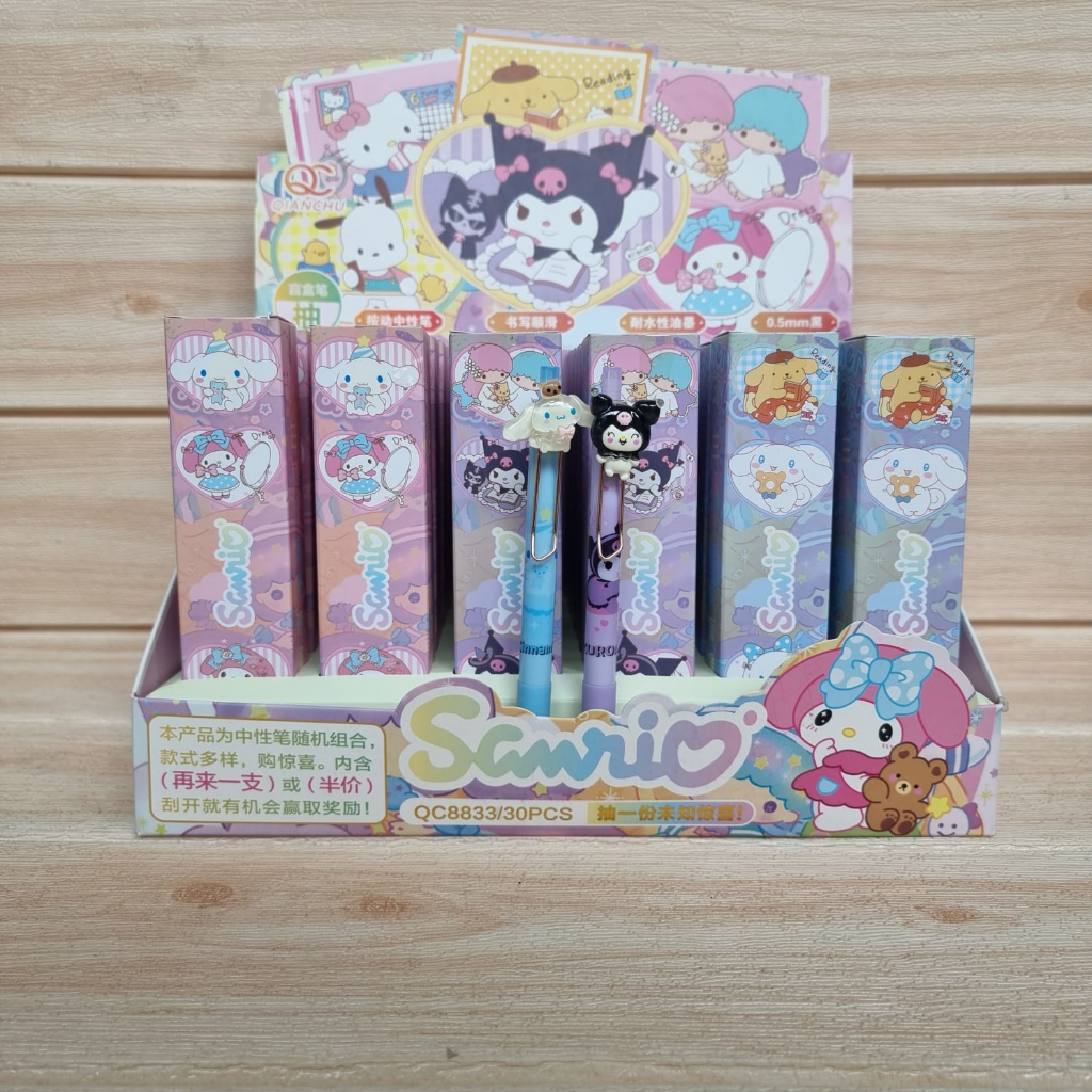 

SET PULPEN BLIND BOX SANRIO TIMBUL 8833 1 SET ISI 6 PC