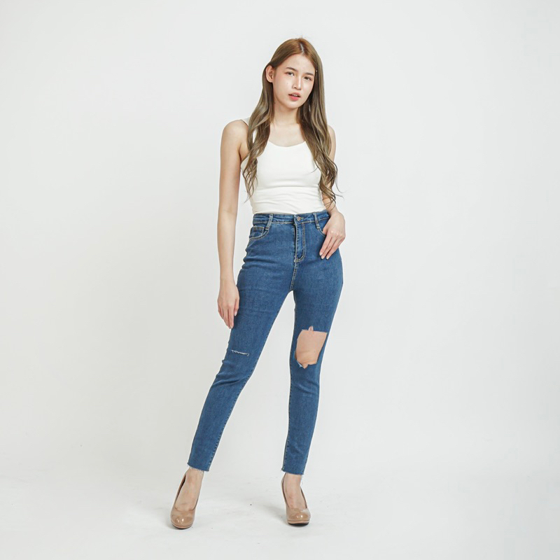 [LUXE.DLABEL] - D77 Jeans | Celana panjang Highwaist wanita Jeans import premium Jeans wanita polos ripped jeans High waist jeans wanita bkk Skinny Jeans High waist Baggy jeans Wideleg Jeans Kulot jeans Boyfriend jeans Wanita