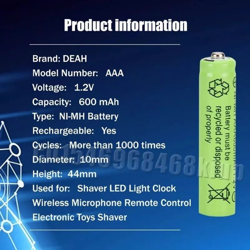 Baterai AA (A2) &amp; AAA (A3) Cas Isi Ulang / Batere Recharge 700mah 600mah ( Remot Mic Mainan Kalkulator DLL )