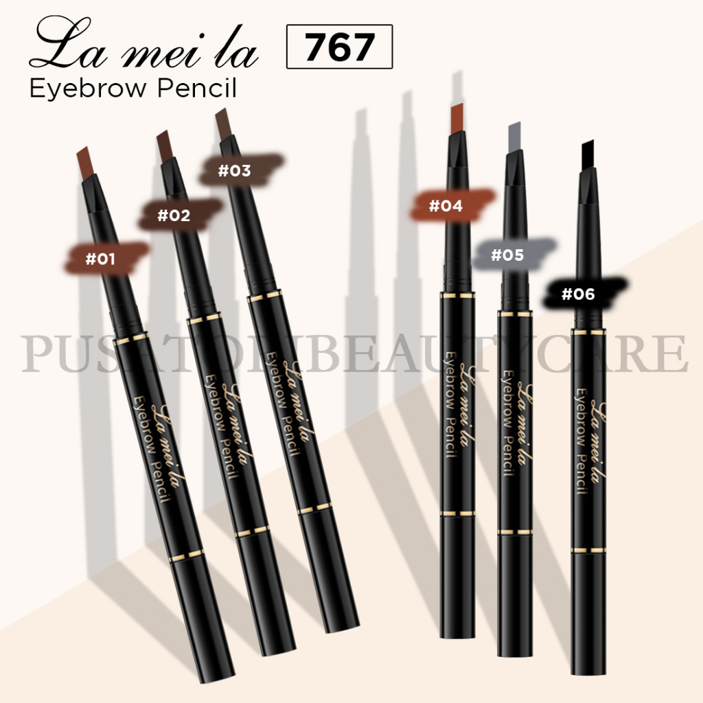 LAMEILA 767 Eyebrow Pencil Waterproof Pinsil Alis Anti Air