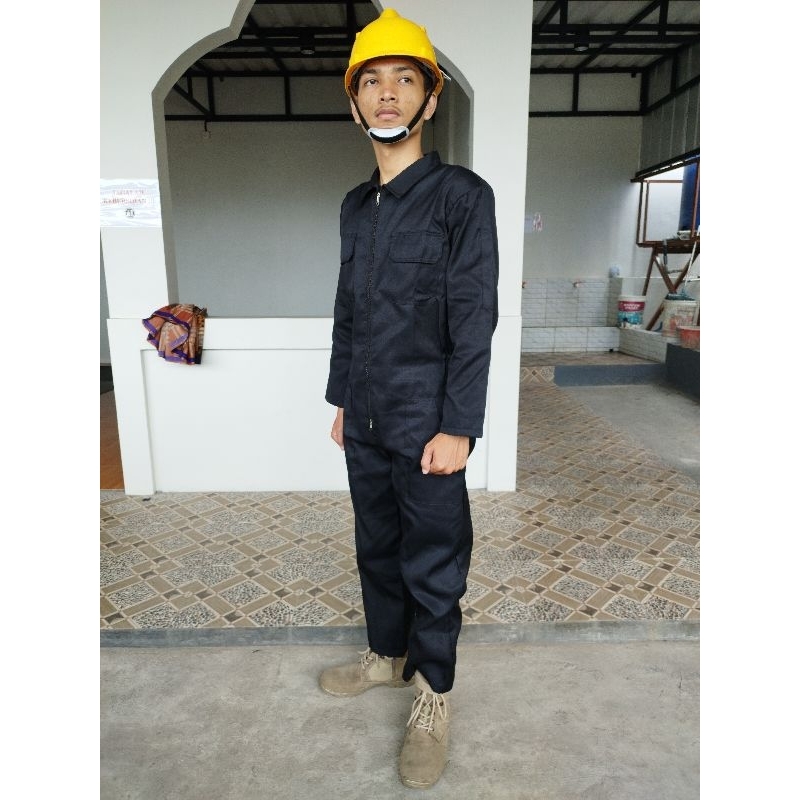 Wearpack katelpak / Coverall safety Seragam Kerja Proyek murah
