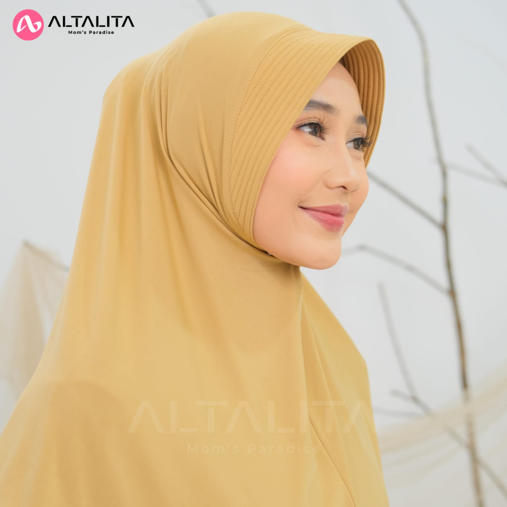 Altalita - Kerudung Bergo Instan Qanita Penguin Size L Jilbab Sport Hamidah Menutup Dada Terbaru Hijab Instan Jersey Premium Cocok Untuk Sekolah Olahraga Volly Futsal Senam dan Sehari-Hari